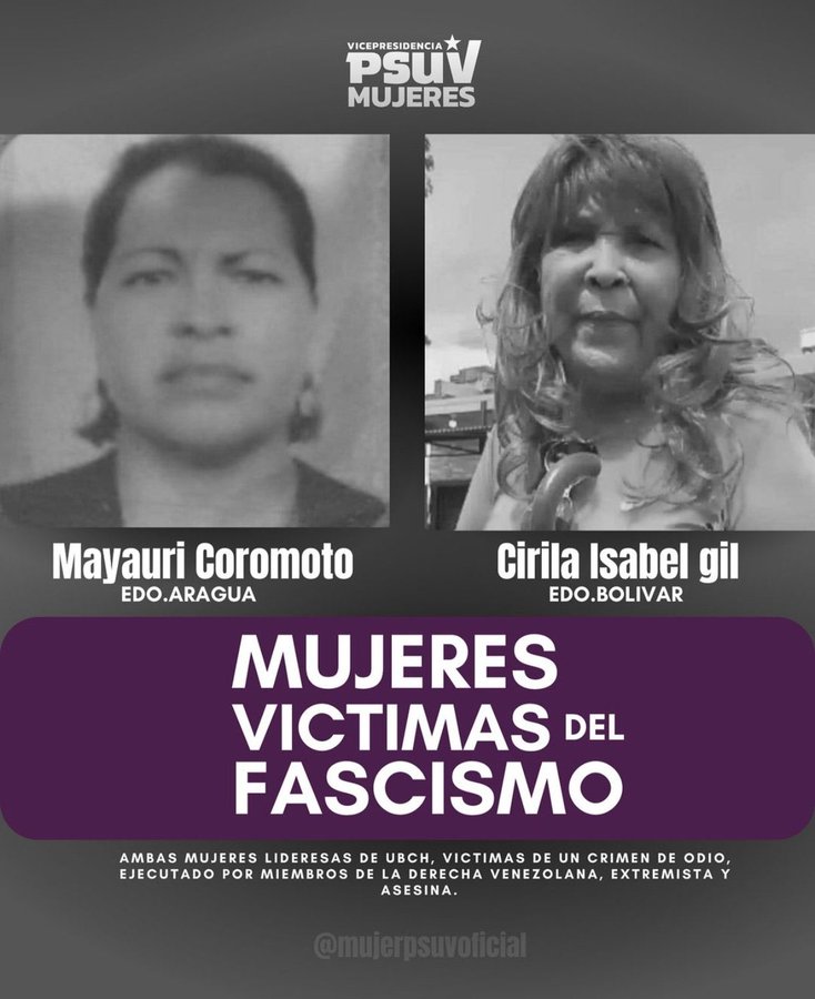 Ya liberaron al "preso político" que asesinó de 40 puñaladas a la señora Cirila Gil...? 
Los asesinos son "presos políticos" para la oposición Venezolana.