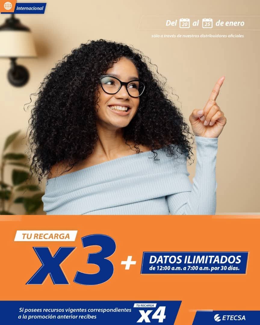 Hoy comenzó la promoción de #RecargaInternacional 👇