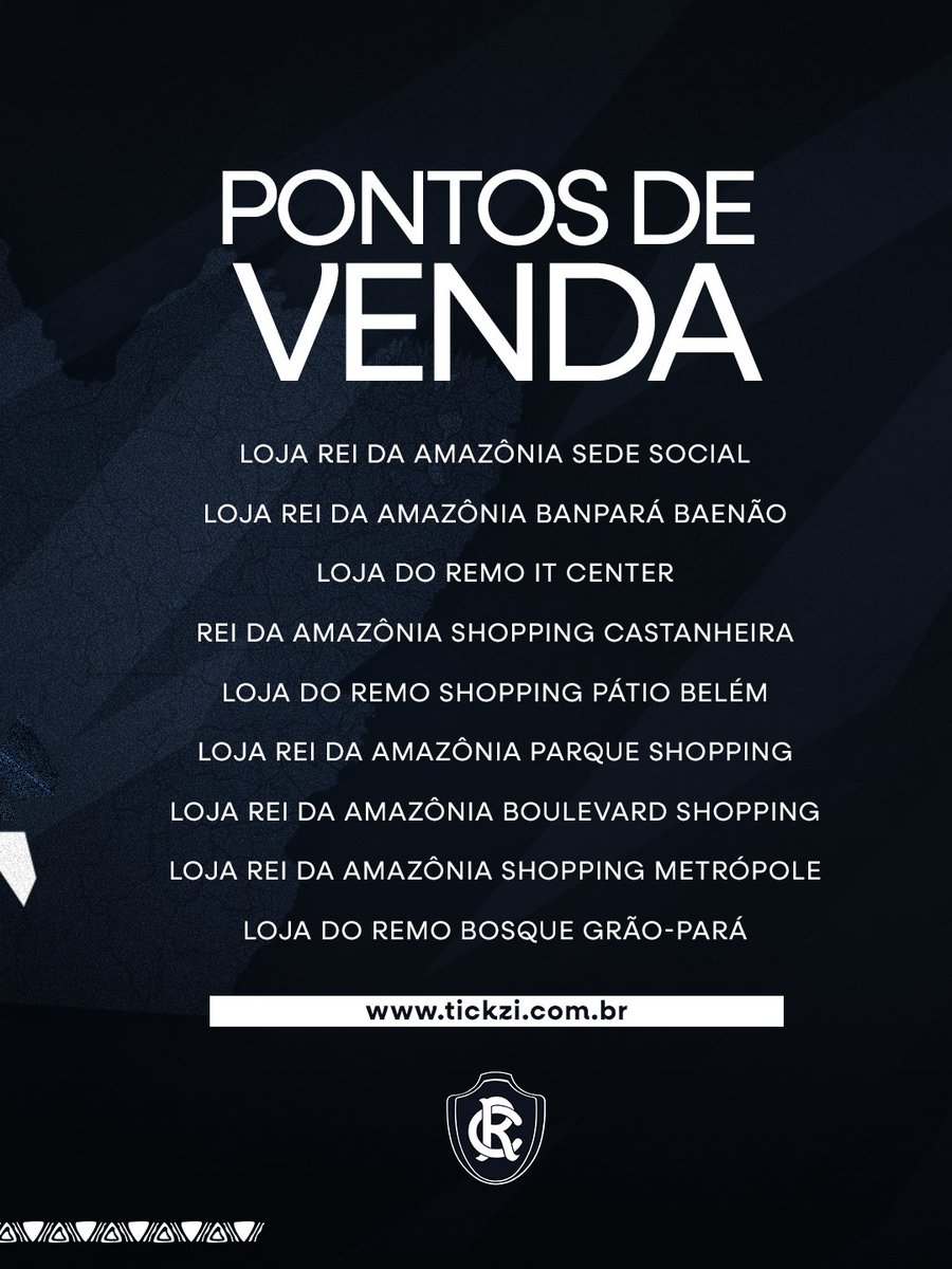ClubeDoRemo's tweet photo. Os ingressos para a estreia do Leão no Campeonato Paraense já estão disponíveis! 🦁💙

A partida acontece neste sábado (24), às 16h, no Mangueirão.

Clube do Remo x Bragantino
🗓️Sábado | 24/01 
⏱️16h
🏟️Mangueirão

🎟 Valores:
Arquibancada: R$ 60,00
Cadeira: R$ 120,00

Ingressos à venda nas lojas oficiais do clube e no site https://t.co/cRDTwt9Oz5

#OReiDaAmazônia