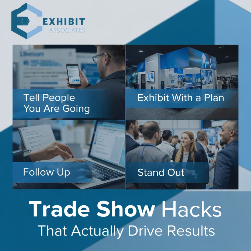 Trade shows are expensive. Winging it is even more expensive. We just published a breakdown of simple trade show hacks that actually drive results, before, during, and after the show In the link below

exhibitassociates.com/post/tradeshow…
