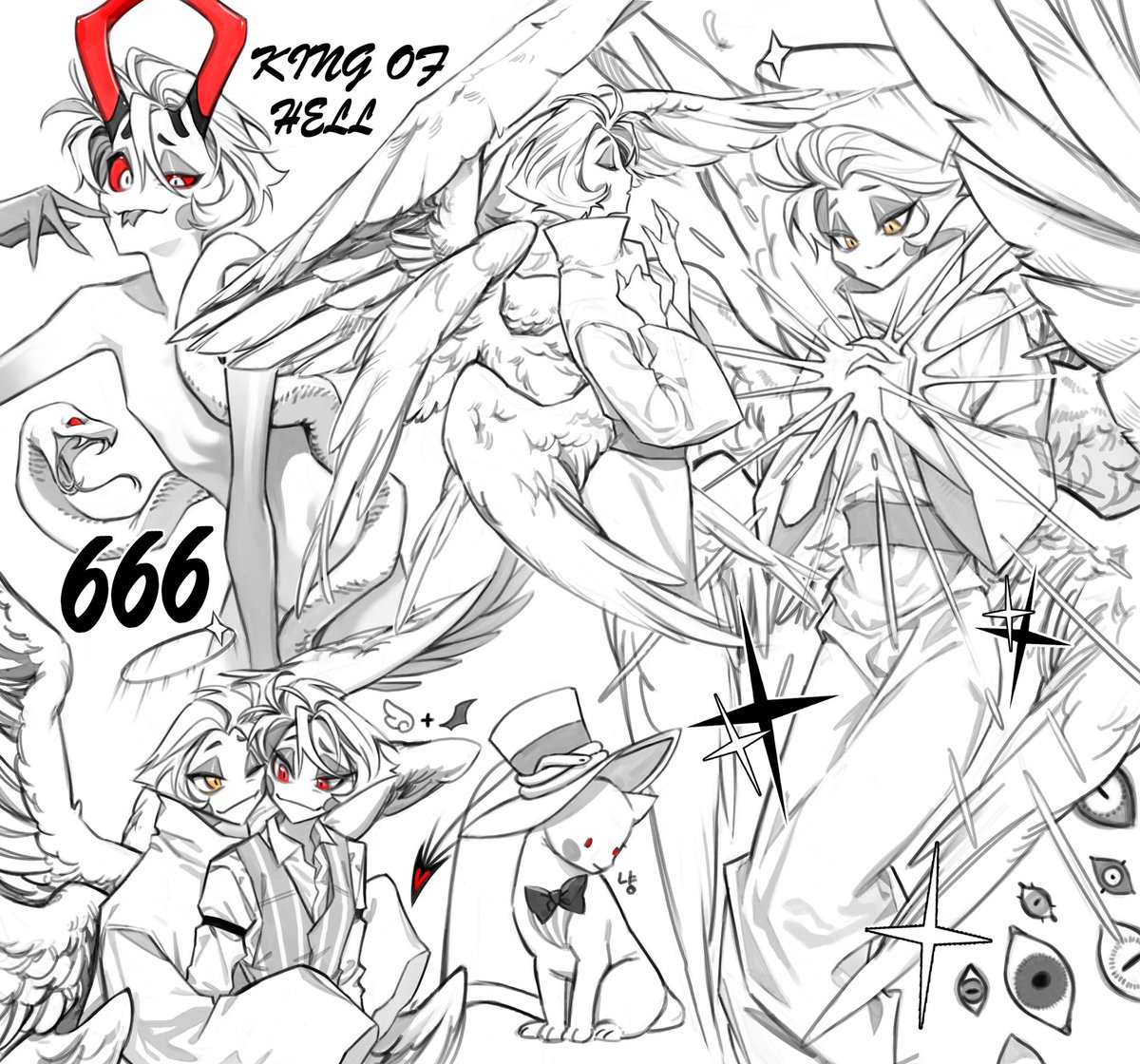 palsam83e's tweet image. 🍏🍎 #HazbinHotelLucifer