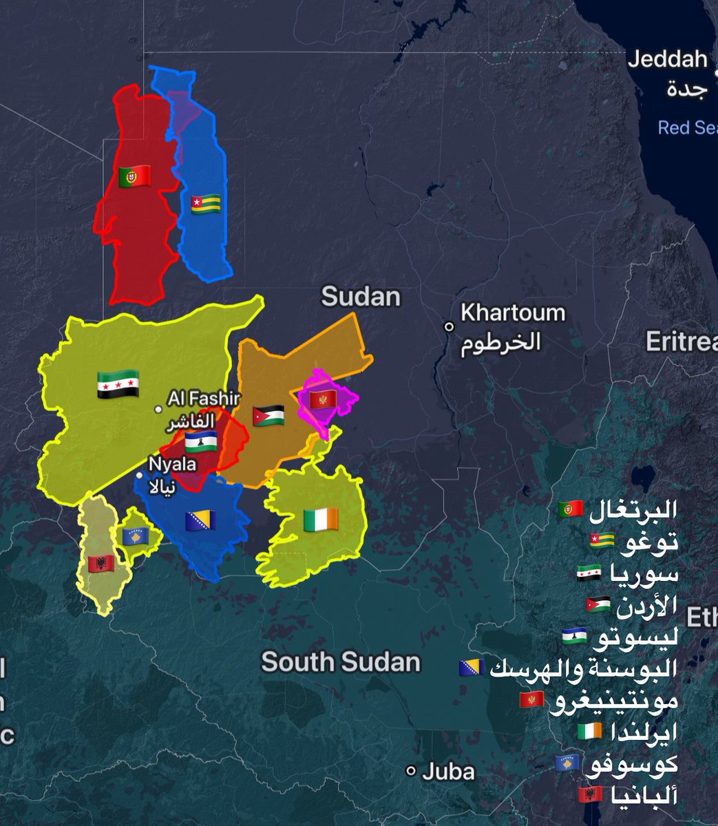 تفوق مناطق سيطرة المليشيا في إقليمي دارفور وكردفان مساحة عشر دول مجتمعة بنحو 240 ألف كيلومتر مربع، وتُصنف هذه الرقعة بالكامل كمناطق نزاع.
وعلى مدى عشرة أشهر جرى تغطية هذا الامتداد الجغرافي جوًا بطائرات مسيرة من أكينجي وبيرقدار TB2 بعد خروج المقاتلات والقاذفات عن الخدمة.