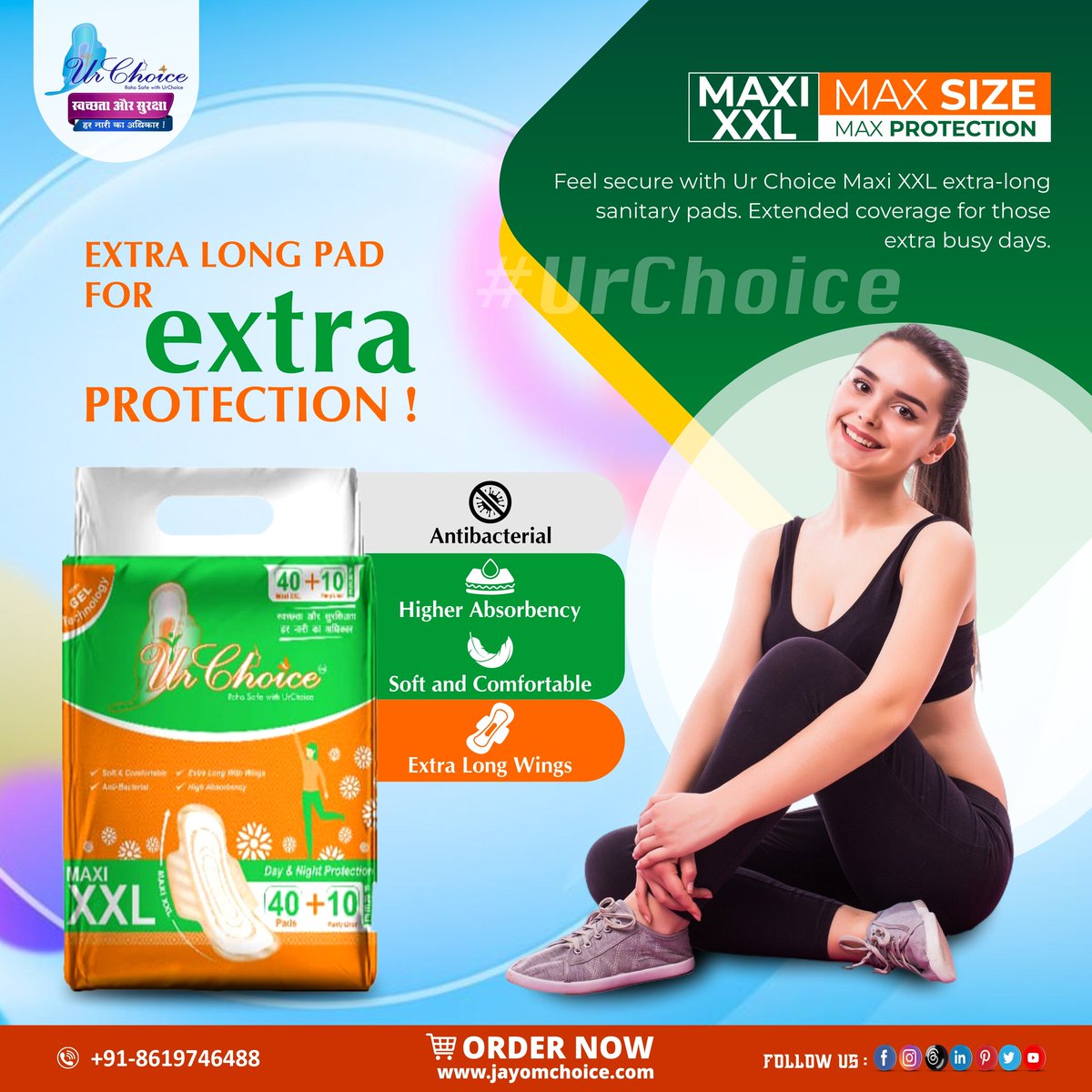 ChoiceJayom's tweet photo. Urchoice Sanitary Pads, best period protection ever!!!!
Order Now :8619746488
#urchoice#perids#WomenHealth#ladiespad#confidence#limitless#womenpad#baby#babypants#diapers#ultrathinpads #empoweringwomen #WomenEmpowerment #menstrualhygine #SanitaryPads#womenpad #sanitaryNapkin https://t.co/fOD3yvXNic