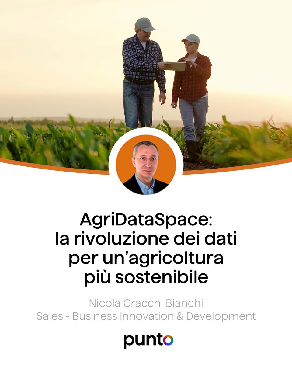 DEDAGROUP_ICT's tweet photo. Dati interoperabili, #cloud e #AI aiutano il settore agroalimentare europeo ad affrontare le sfide climatiche e digitali. Come?
🔹 #CEADS → Spazio Comune dei Dati Agricoli, sicuro e condiviso, per decisioni più intelligenti e sostenibili
🔹 #AgriClima → Cloud e AI, per trasformare informazioni in insight di valore che migliorano colture, gestione delle risorse e strategie operative
👉 Leggi l’articolo di Nicola Cracchi Bianchi (Sales, Business Innovation & Development - Deda Next) su Punto: https://t.co/aAerSKpQfa