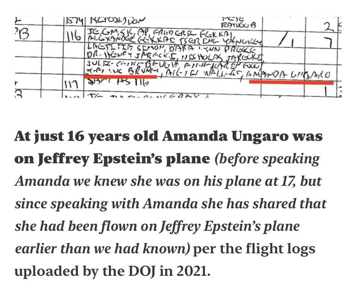 Amanda Ungaro, a former UN ambassador and Paolo Zampolli's ex-wife was deported by ICE.

Zampolli serves as the US Special Representative for Global Partnerships, and is credited to introducing Melania to Trump.

Amanda is listed in Epstein’s flight logs at 16 years old.