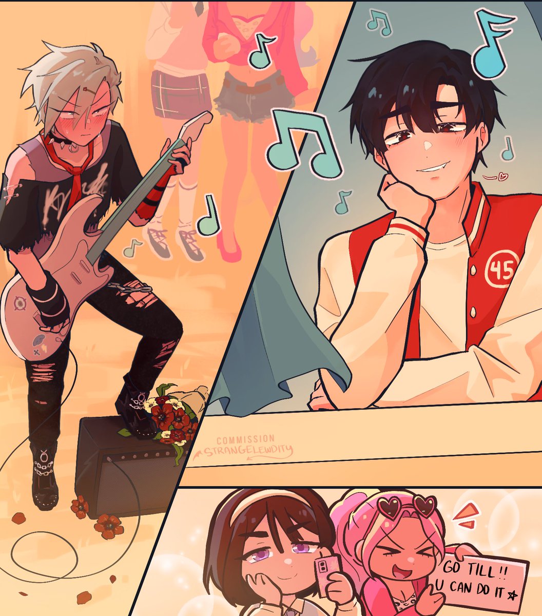 eepytill's tweet image. ultimate loverboy till serenading his soon-to-be boyfriend || harana AU [2/3] 

fic art by the amazing @strangelewdity 

#ivantill #jockemo