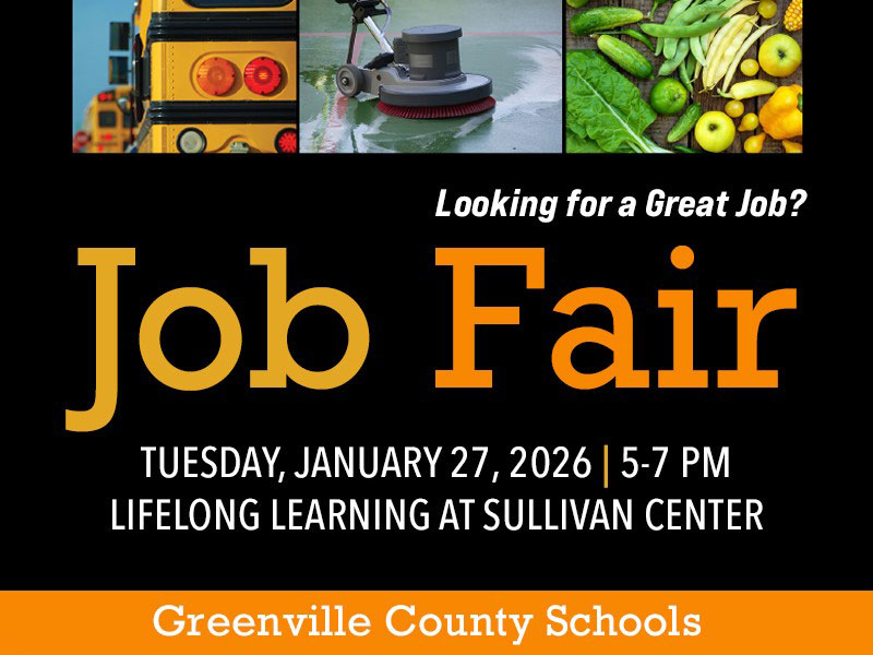 We're hiring great people for positions as bus drivers, bus aides, custodians, food service operators and special education classroom aides. GCS will host an in-person Job Fair on Tuesday, January 27, 5-7 p.m. at Lifelong Learning at Sullivan Center. tinyurl.com/4p98j7jz