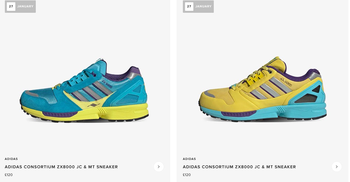 ましゅ Raffle is now open on END. Launches for the adidas