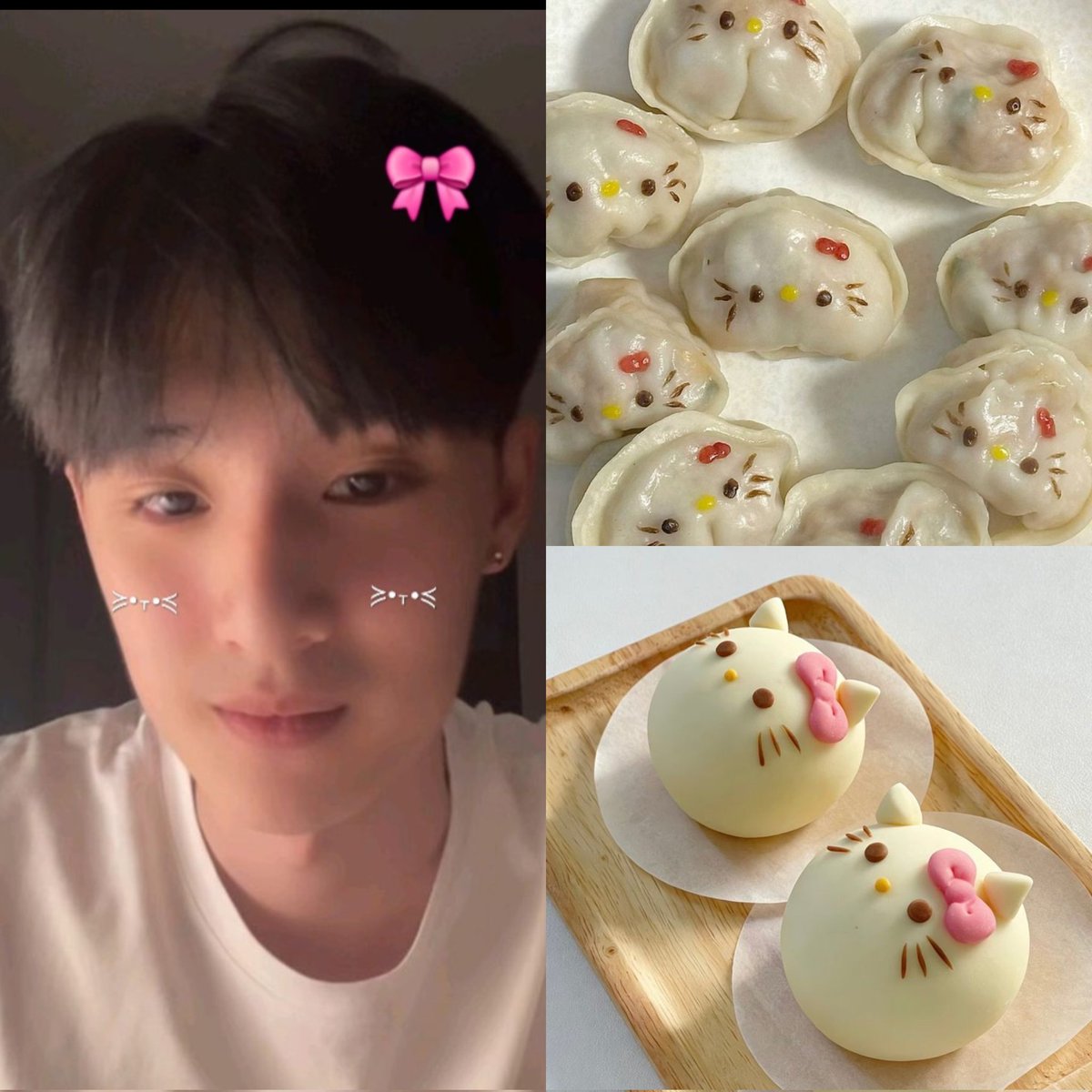 dtnxxna's tweet image. Tee-meng with dimsum bakpao hello kitty 🤏🏻

#tee_vtp 
#TheDuckest