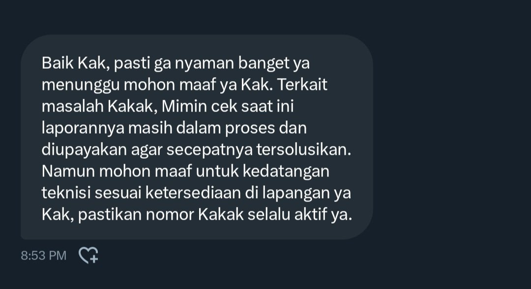 emweel's tweet photo. udah tau ga nyaman tapi diulur2 mulu 😖 lama banget pelayanannyaa dari senin lalu loh  @IndiHome 😖 https://t.co/jr490hlyn6