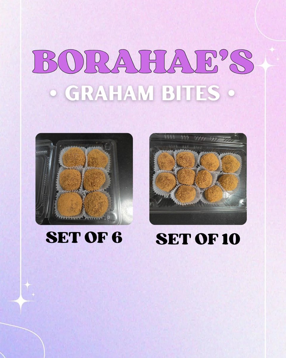 Pau_multistan2's tweet photo. ✨ Borahae's Graham Bites ✨
Now accepting PRE-ORDERS✨

📅 Pickup / SDD date: January 27
Available flavors:
 🍪 Just One Crumb – Graham coated
🌈 Euphoria Bits – Sprinkles coated
🦋 Butterfly Mix/Spring Day Mix– Assorted (half &amp; half)

wts wtb lfb ipon
#BTSARMY #Grahamballs https://t.co/SA9HzbNGw2