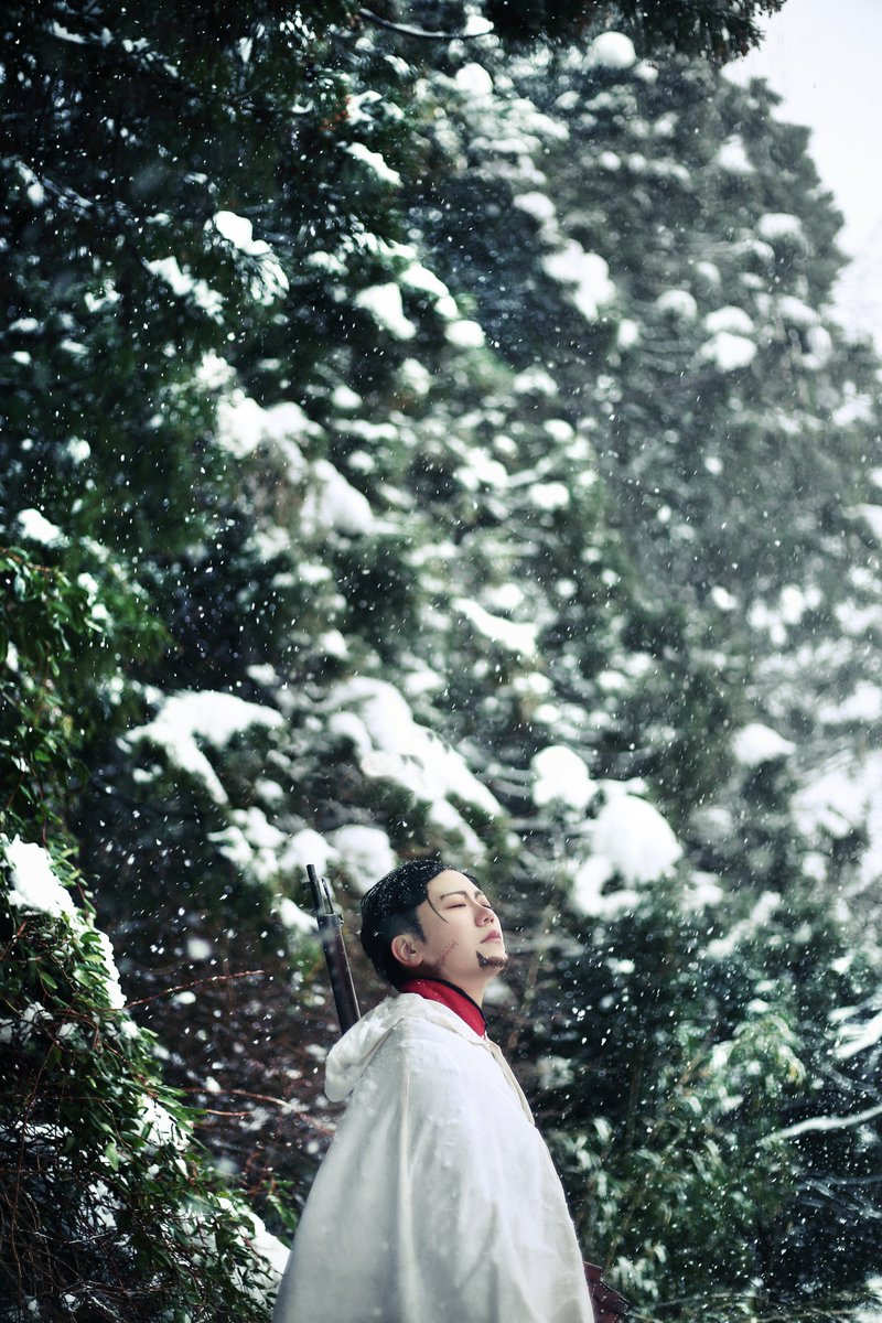 mamamamatumiya's tweet image. 吹雪く中での金カム撮影は最高なんですよ