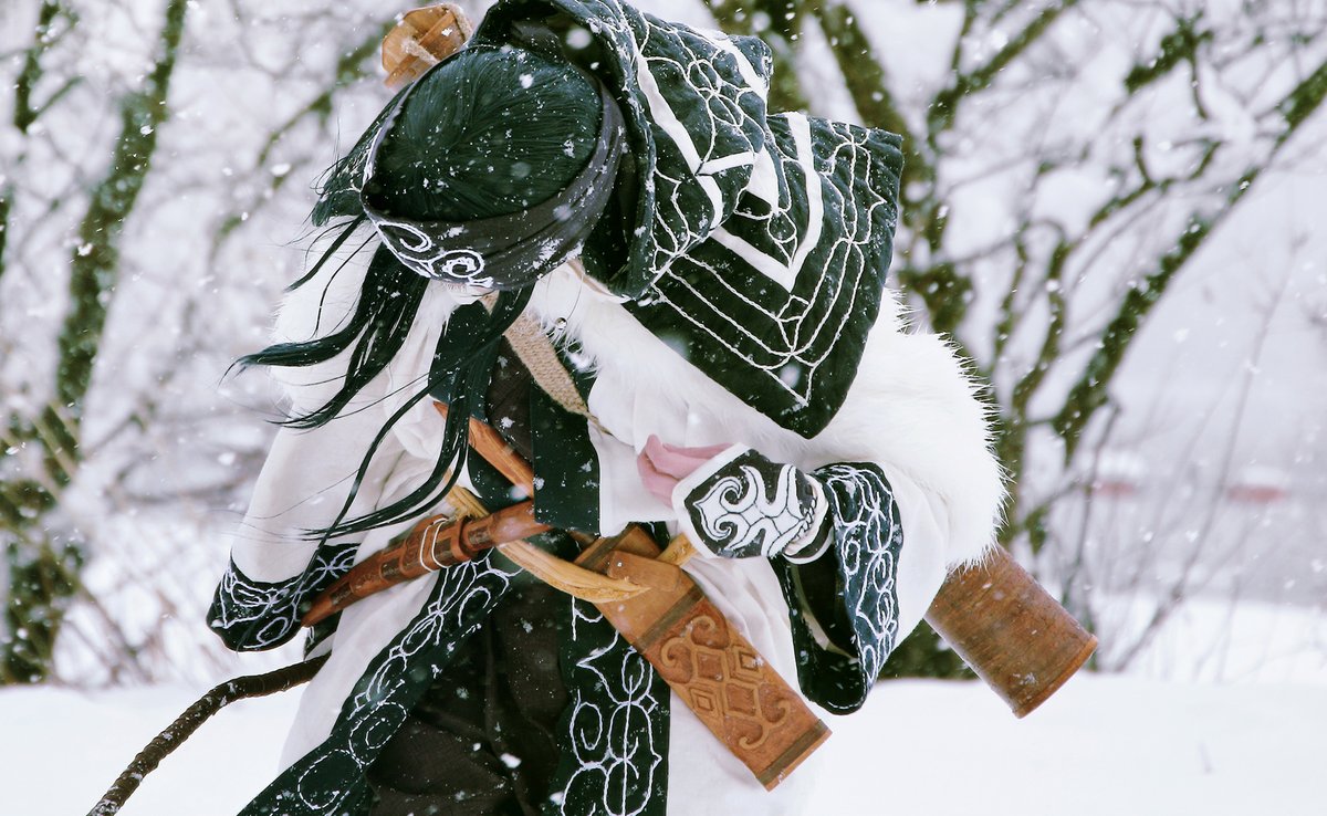 mamamamatumiya's tweet image. 吹雪く中での金カム撮影は最高なんですよ