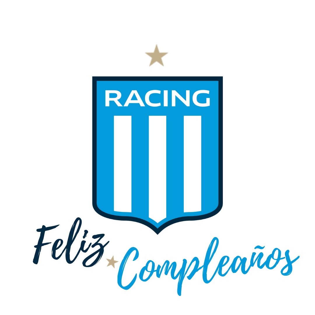 Muy feliz aniversario para toda la familia de Racing.....