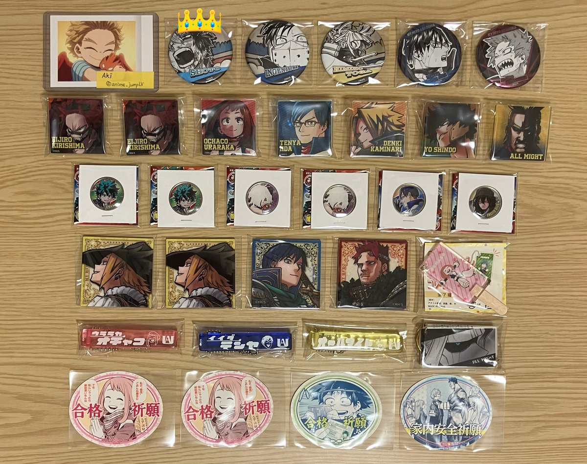 交換】僕のヒーローアカデミア ヒロアカ デコレ缶 お守りステッカー