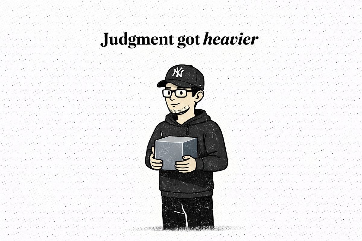 Product design didn’t get faster. Judgment got heavier by Nurkhon: nurxmedov.medium.com/product-design…