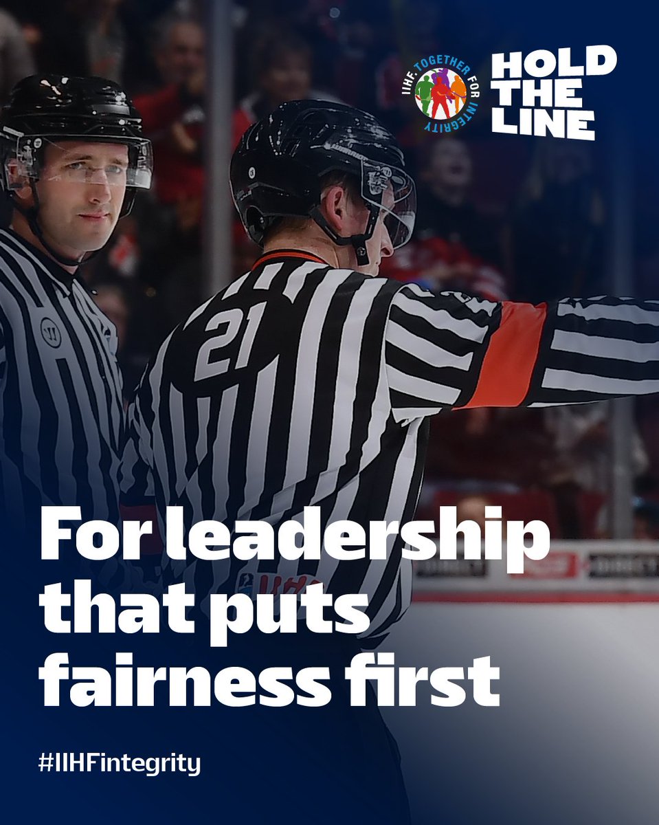IIHFHockey's tweet photo. We each have our own reason to #HoldtheLine. ππ
What's yours?π
#IIHFintegrity #IIHF https://t.co/p51knRMUKX