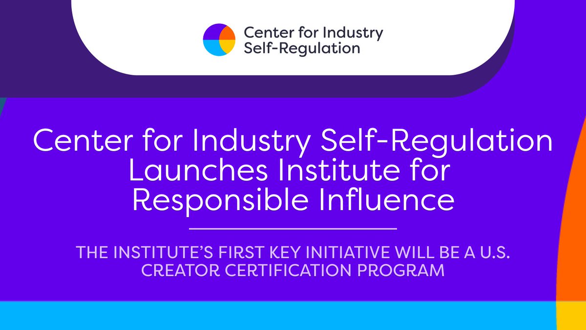 Center for Industry Self-Regulation tweet media