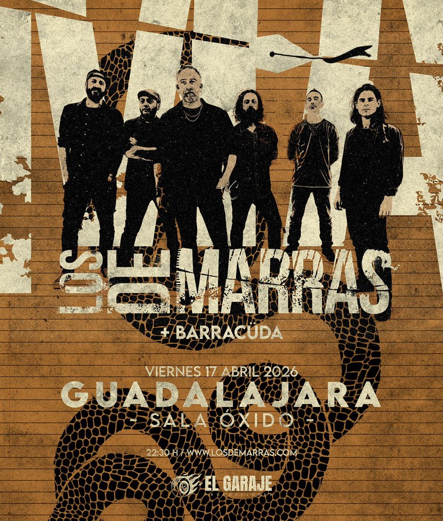 SalaOxido's tweet photo. Tremendo lo que nos llega el 17 de abril. 
@losdemarras nos visitan de nuevo y lo harán junto a nuestros amigos de BARRACÜDA
Cita que no te puedes perder. 
Entradas a la venta en nuestra web y en la sala. https://t.co/ZRPnW8qRIB