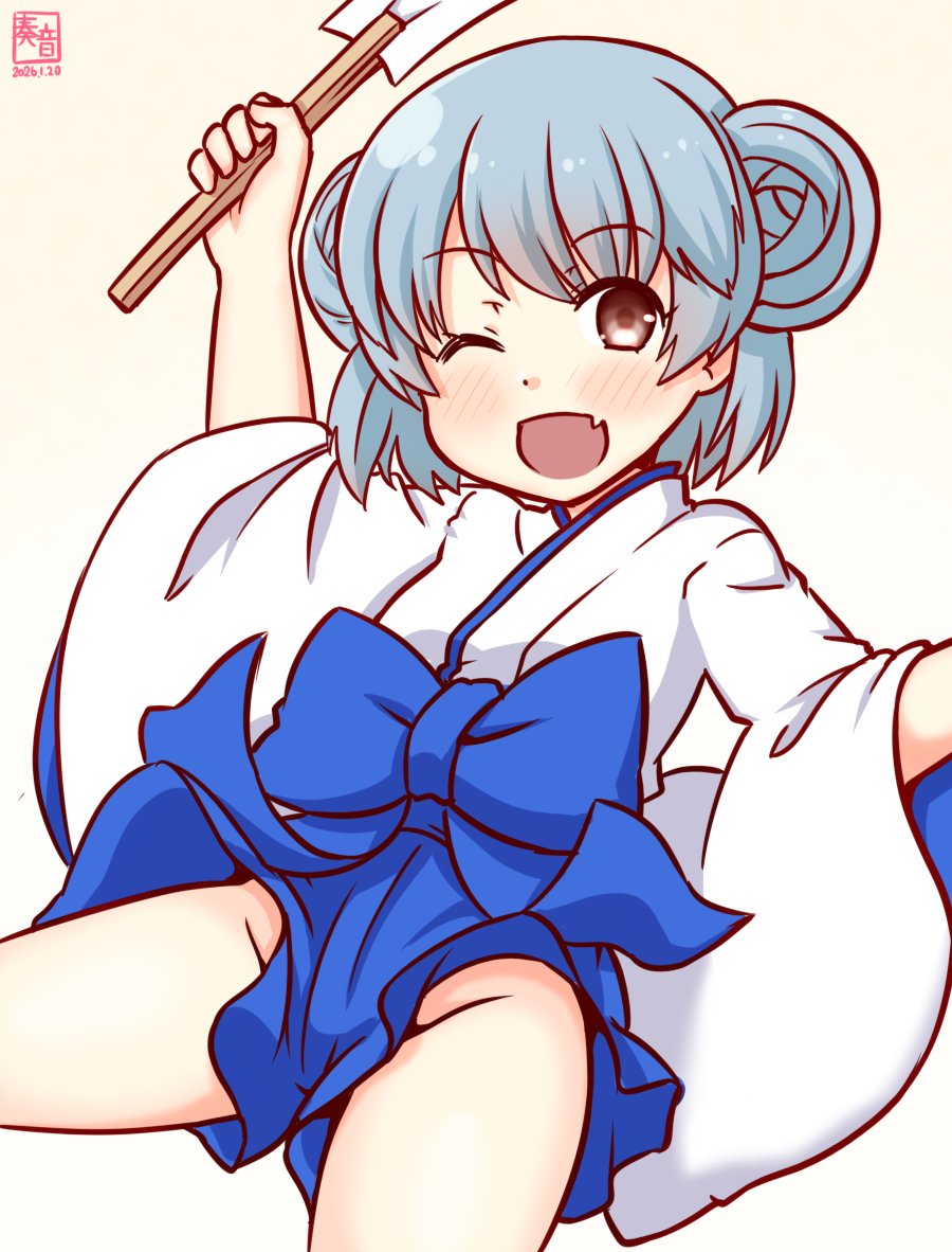 「Happy new year!今年もサムをよろしくね♪
 ちゃーんと守ってあげるから!」

#艦これ版真剣お絵描き60分一本勝負_20260120
#サミュエル 