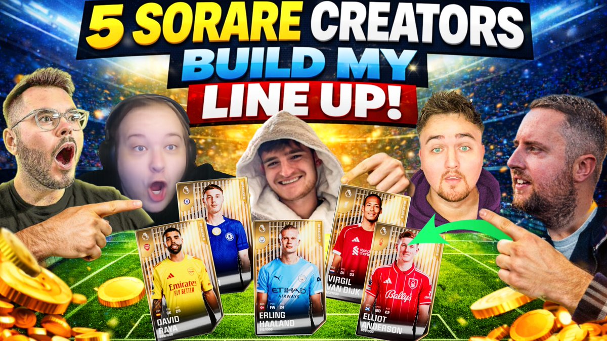 5 <a href="/Sorare/">Sorare</a> Creators Build My Lineup | Creator Challenge!

Honestly one of my favourite videos I’ve ever made — would really appreciate any support on this one 🙏

Link BELOW 👇