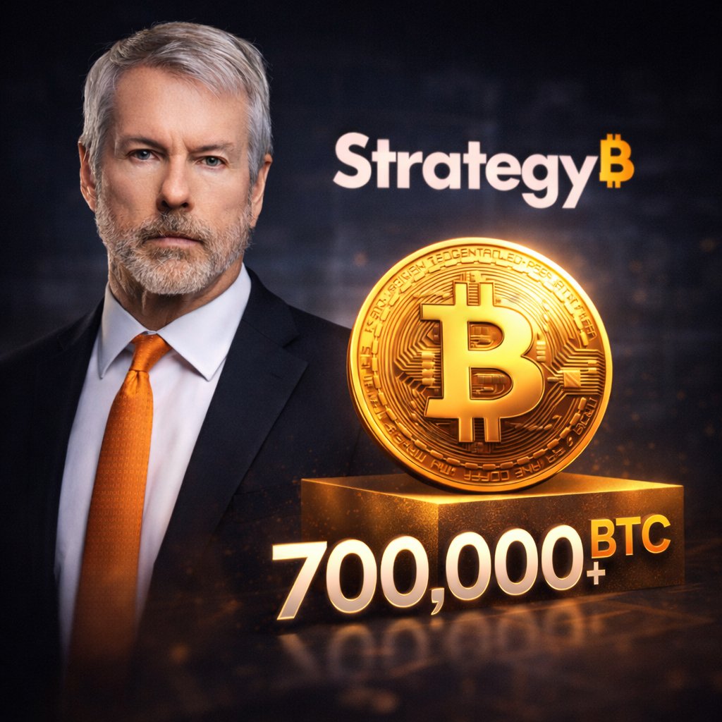 ⚡ Noticia Flash 🐳 Michael Saylor consolida estrategia en Bitcoin Michael  Saylor llevó a @Strategy a acumular 709.715 BTC, equivalentes a cerca del  3,3% del suministro total de Bitcoin.