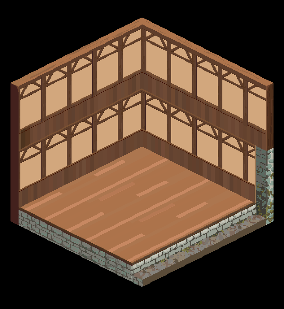 VicAlen4's tweet photo. Second Pixel Art isometric BG 🎉

Took SO much time but love the result!

#pixelart #isometric #hexagonal #background https://t.co/jgOV6BhSIW