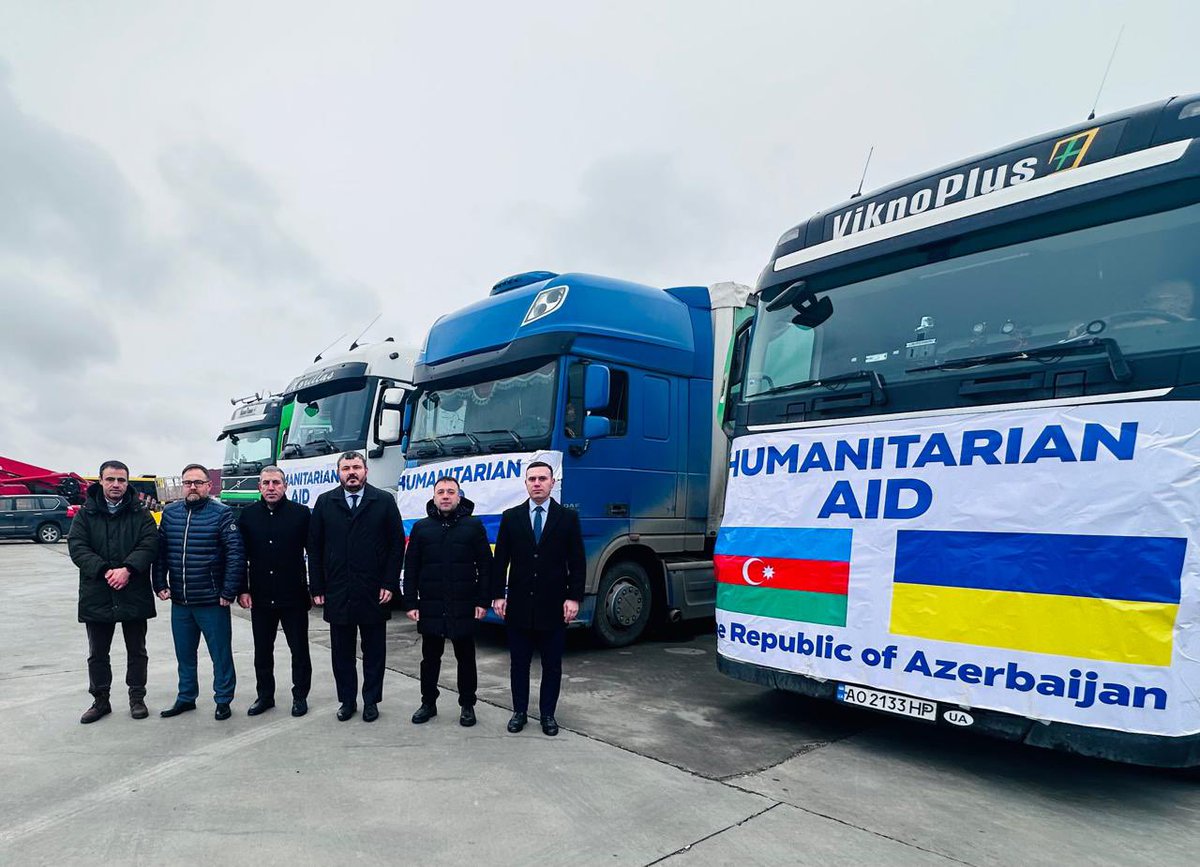 🇺🇦🇦🇿 Azerbaijan sends a new shipment of humanitarian aid to restore Ukraine’s energy infrastructure: generators, transformers, low-voltage panels, and 27,000 m of cables. We are very grateful to <a href="/presidentaz/">Ilham Aliyev</a> and the people of Azerbaijan for their unwavering support!
