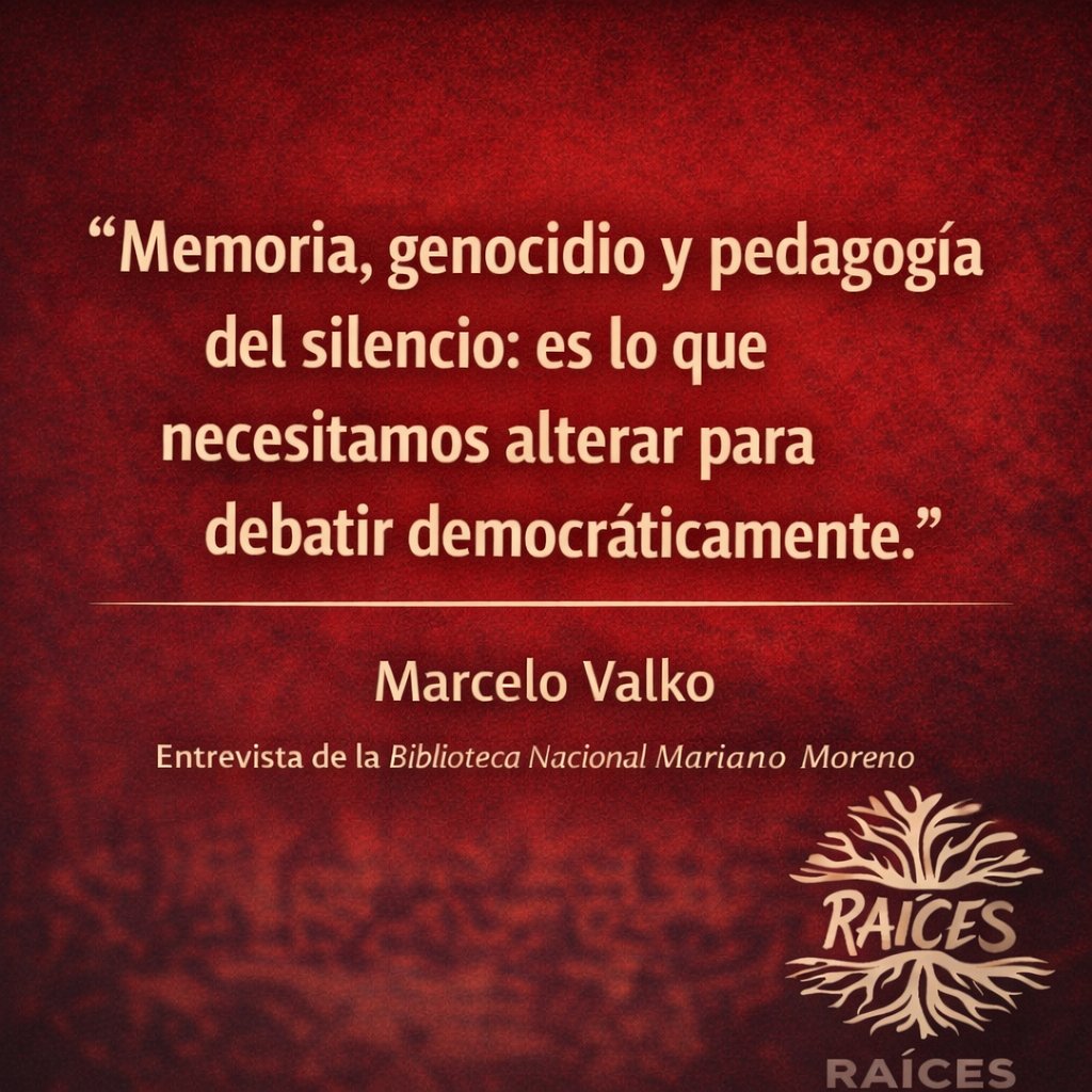 RaicesDigitalSC's tweet image. 🟥 ENTREVISTA | DESLIZÁ 👉
🗿 ¿Quién decide a quién se honra con estatuas?
📖 Marcelo Valko reflexiona sobre Roca, el genocidio y la memoria histórica.
👉 Frases clave en este carrusel.
🔗 Nota completa en raicesdigital.com