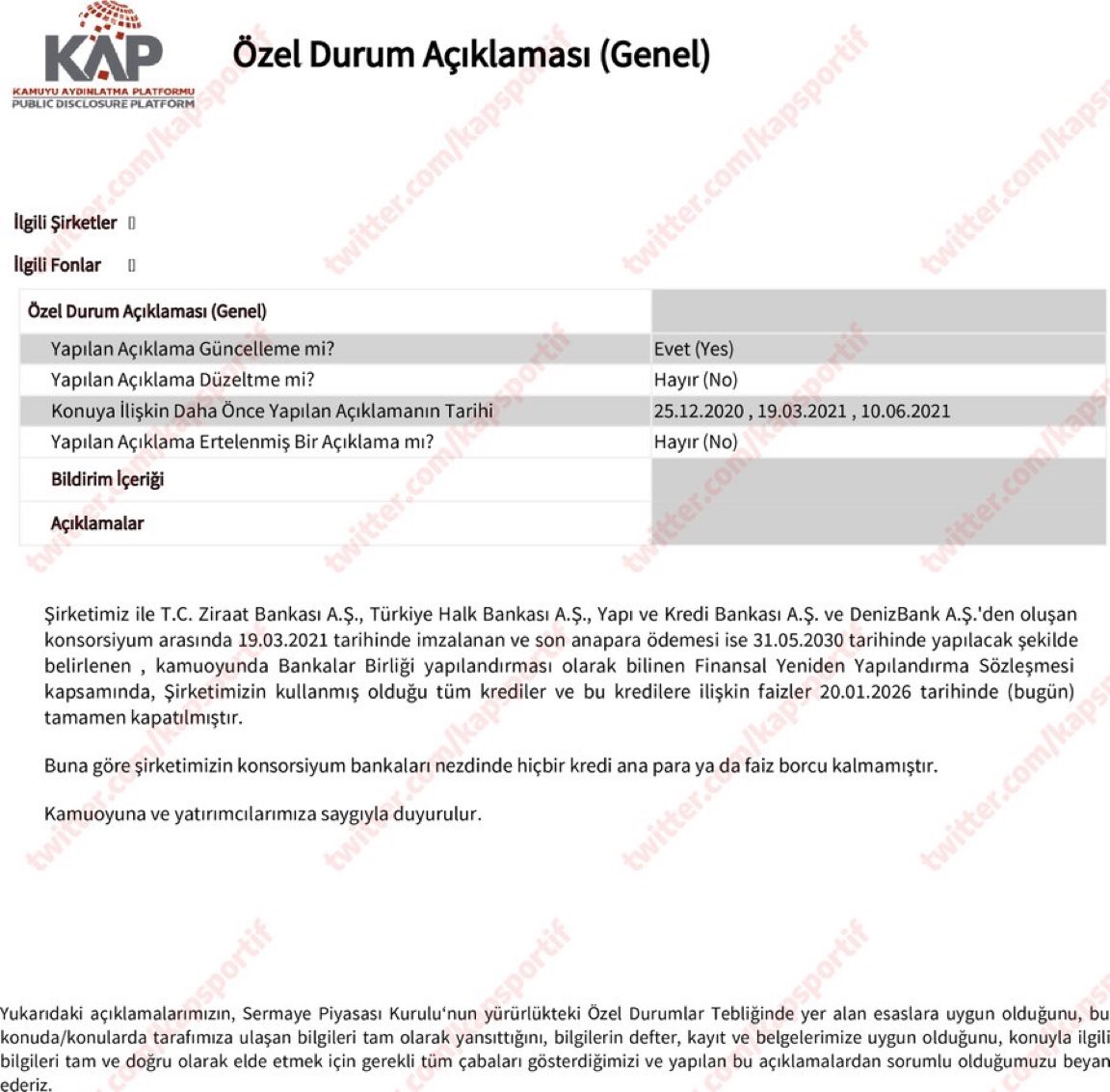 AhmetTarimFb's tweet image. Son Dakika 🔥🔥🔥

Fenerbahçe Bankalar Birliği Anlaşmasından Çıktığını Açıkladı.