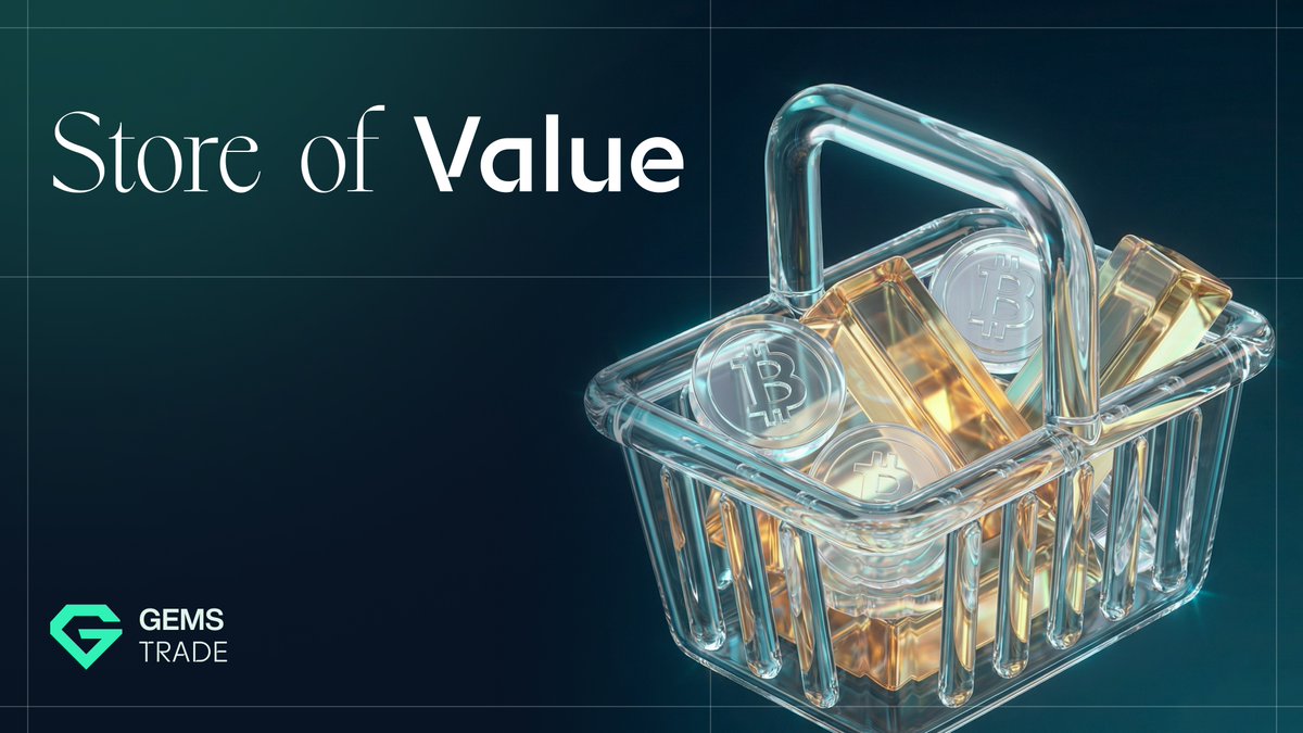 Gems_Trade_'s tweet photo. Introducing Store of Value, a new basket on Gems Trade!

A balanced 50/50 allocation combining $BTC and $XAUT, designed for those who prioritize long-term value preservation.

Digital scarcity meets time-tested stability here. 🤝

Trade only on https://t.co/uXAbUUNLIY