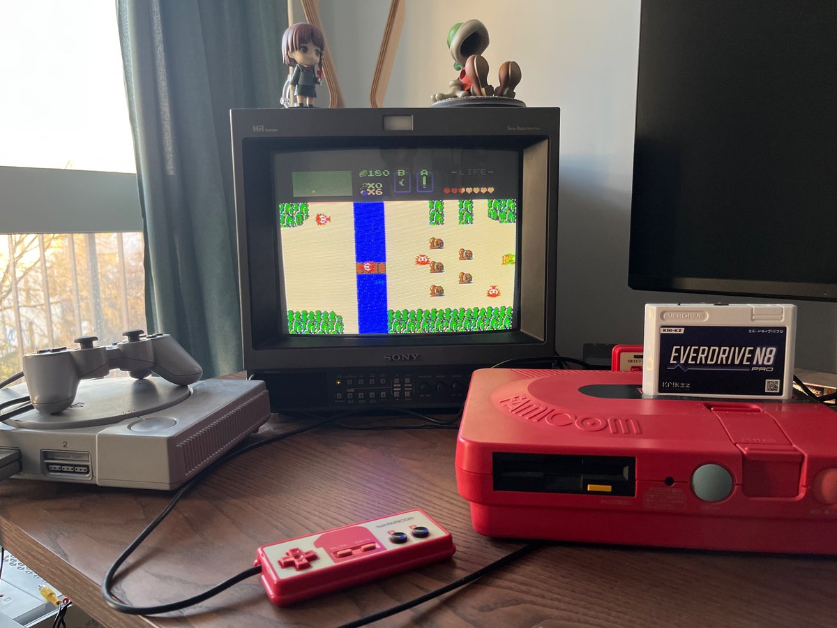 EliasDaler's tweet photo. Playing NES Zelda for the first time. 

This Miyamoto guy was real for that one, huh. https://t.co/kYmKN5N2ld