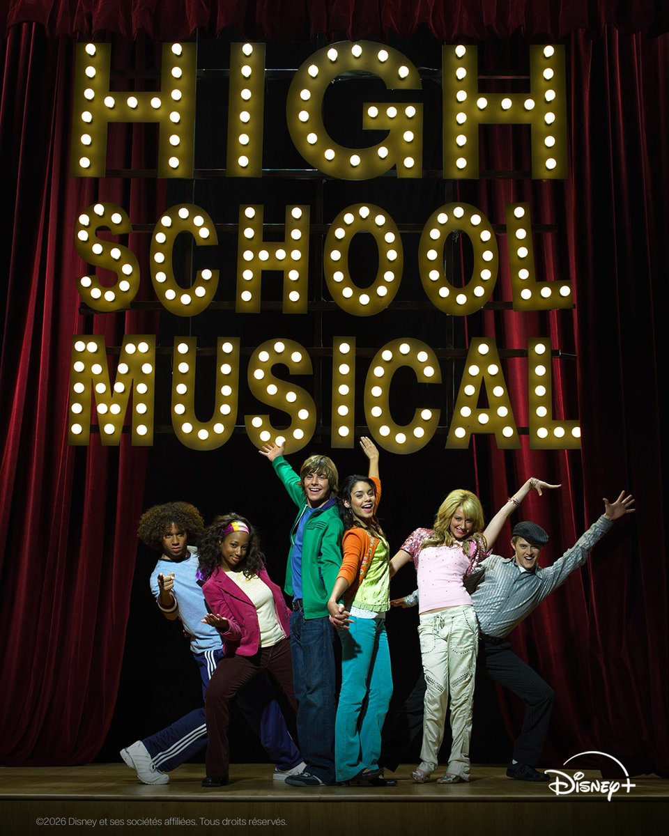DisneyPlusFR's tweet image. High School Musical a 20 ans👵