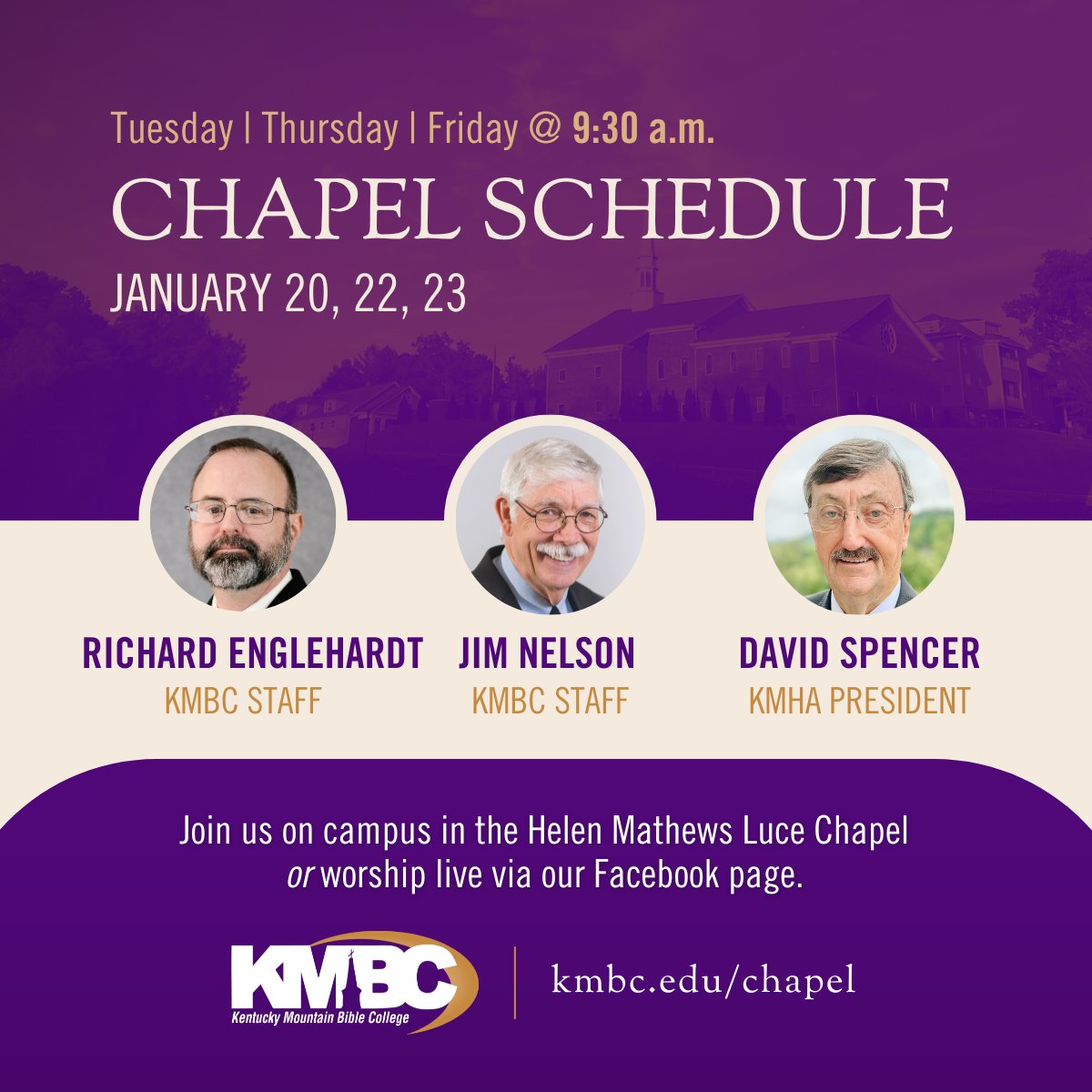 KMBCedu's tweet photo. Chapel at KMBC is the heart of our week. Every Tuesday, Thursday, and Friday, we come together to worship and hear from God’s Word, the foundation of our faith.

#chapel #GodsWord #thisisKMBC https://t.co/PYYESaarxa
