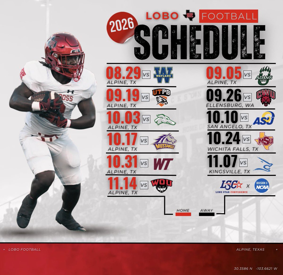 Sul Ross Football tweet media