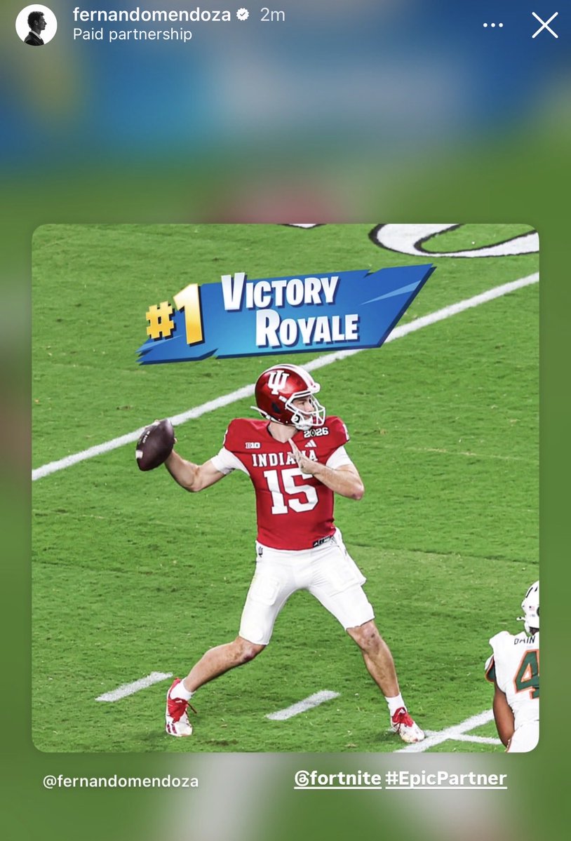 DidIndianaW's tweet image. No WAY this is Fernando’s first post after winning the natty😭