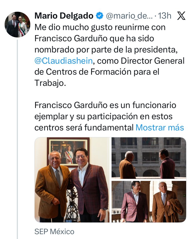 Teregomezf's tweet image. «Funcionario ejemplar», dice el secretario de Educación sobre Garduño. ¿Significa que considera ejemplar ser responsable de la muerte de decenas de personas y quedar impune? #NoFueElIncendioFueElEstado #INAMI
