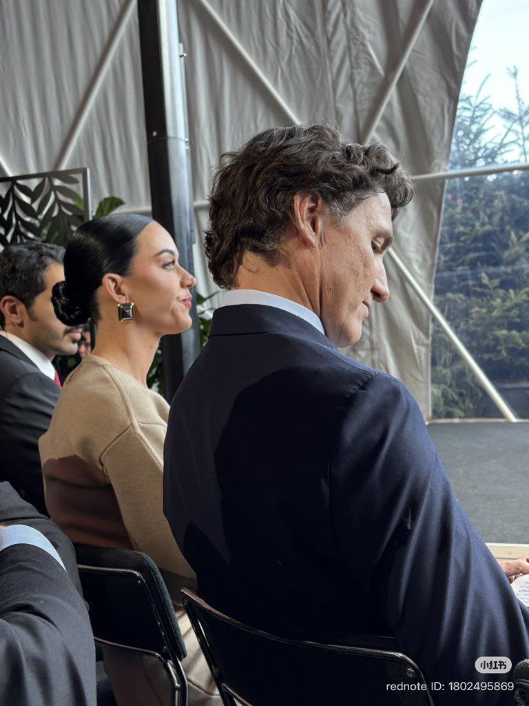 Katy Perry and Justin Trudeau attend the World Economic Forum in Davos, Switzerland.