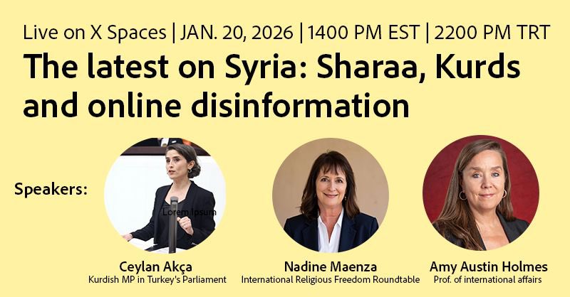 I will be hosting another X space to debunk disinformation on the ground but also to present a realistic understanding of what’s actually happening. <a href="/AmyAustinHolmes/">Doktora Amy Austin Holmes</a> <a href="/nadinemaenza/">Nadine Maenza</a> 
Today at 14.00 EST/22.00 TRT