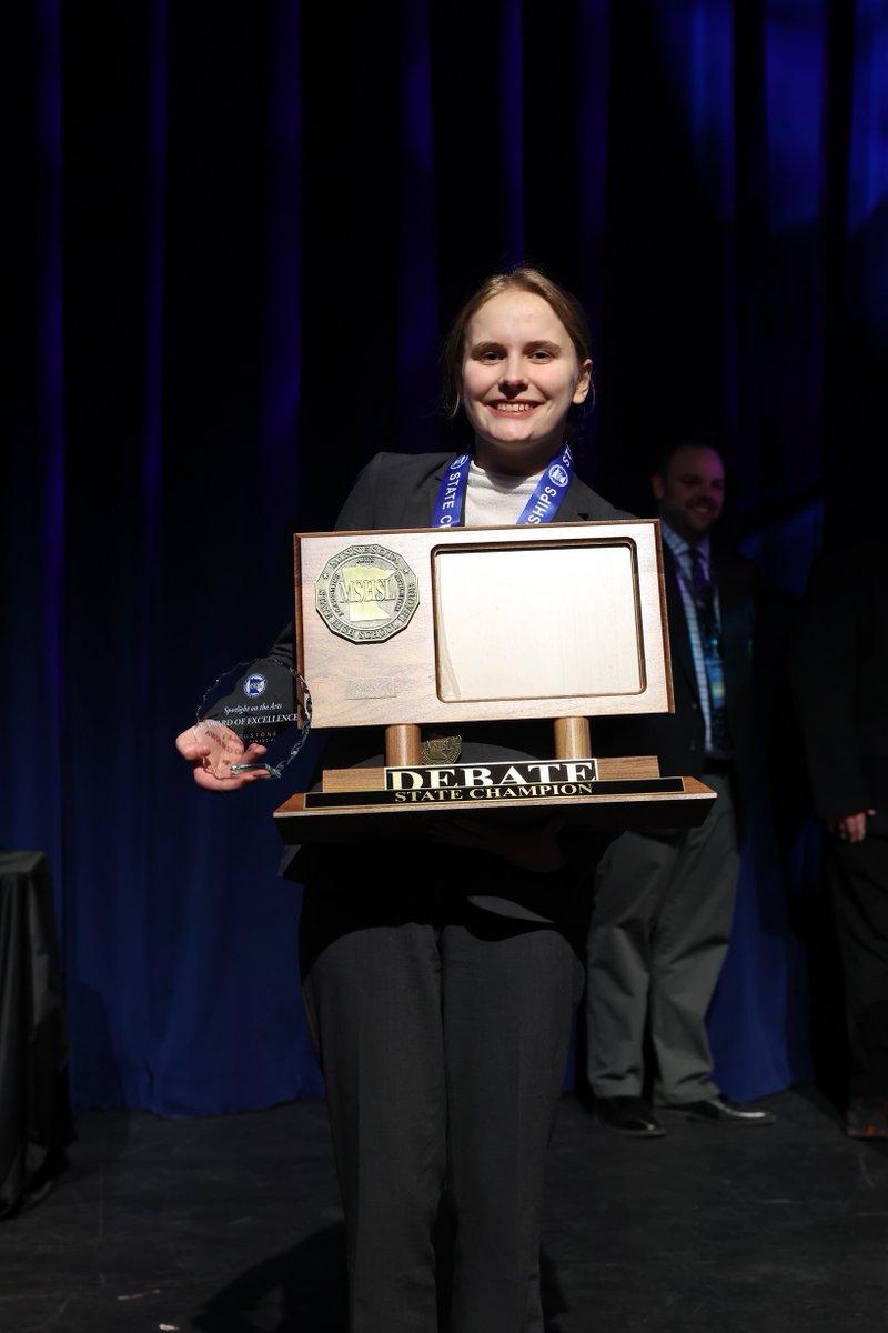 edinahornets's tweet image. Congratulations to Valerie Schmitt - Lincoln Douglas #MSHSL Debate Champion! #ProudHornet!