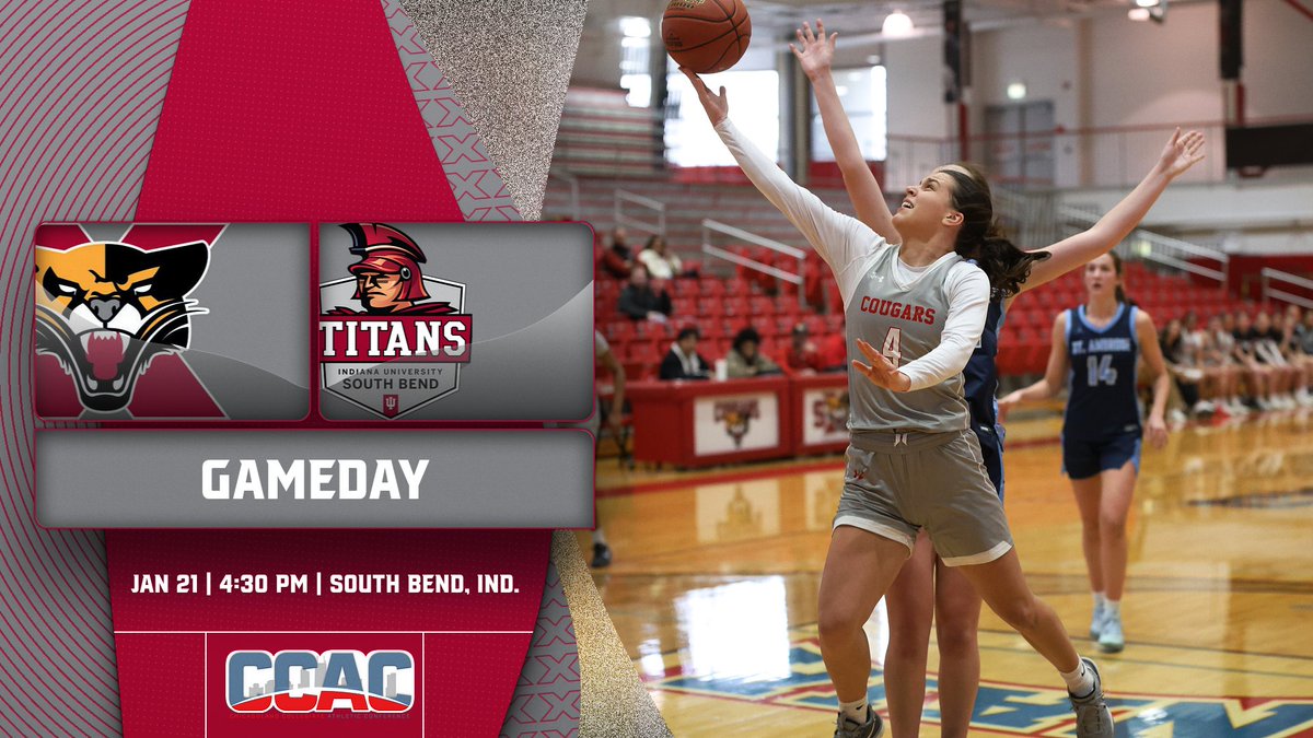 .<a href="/SxuWbb/">SXU Women’s Basketball</a> travels to South Bend, Ind. to take on IU South Bend in CCAC action this afternoon at 4:30 pm central! #GoCougs🐾🏀 #WeAreSXU

📊: iusbtitans.com/sidearmstats/w…
🖥: rrsn.com/watch/