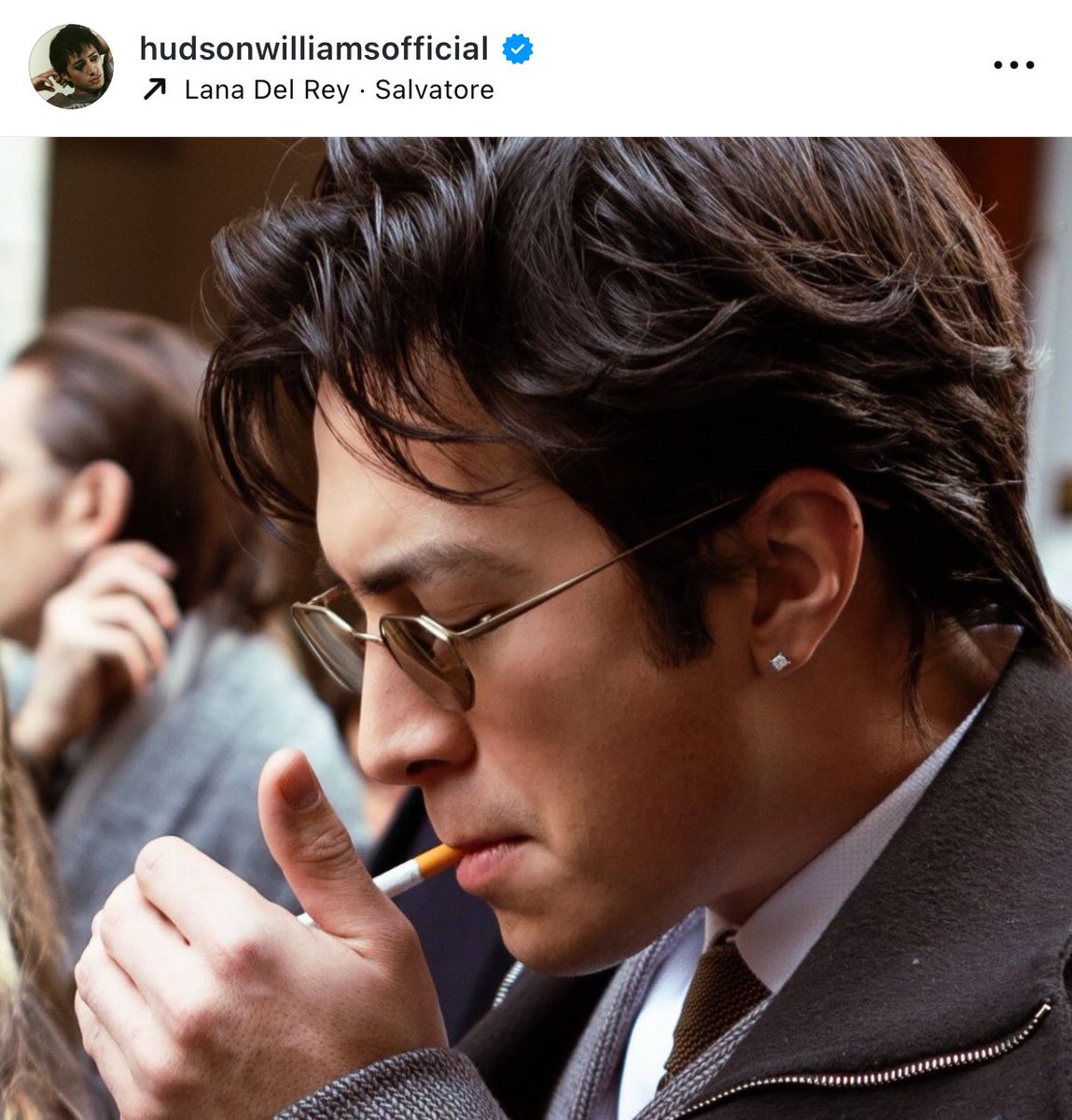 hudsonwupdates's tweet image. Hudson Williams used “Salvatore” by Lana Del Rey on his latest Instagram post