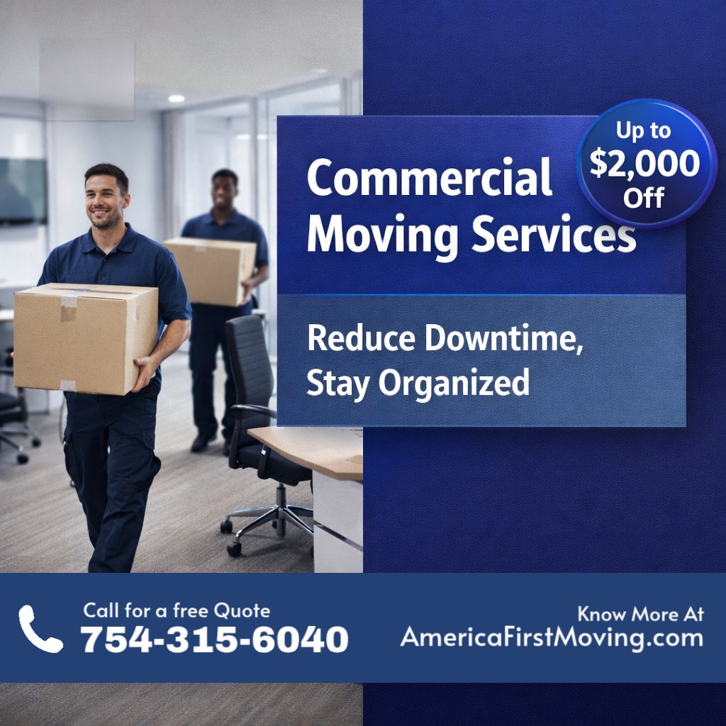 TheMovingServFL's tweet image. Miami → Atlanta? 🏢 Need commercial moving services that help reduce downtime. 

Our office movers support business relocation + commercial relocation with clear coordination. Licensed, Bonded &amp;amp; Insured. 754-315-6040 

#AmericaFirstMoving #OfficeMovers #BusinessRelocation