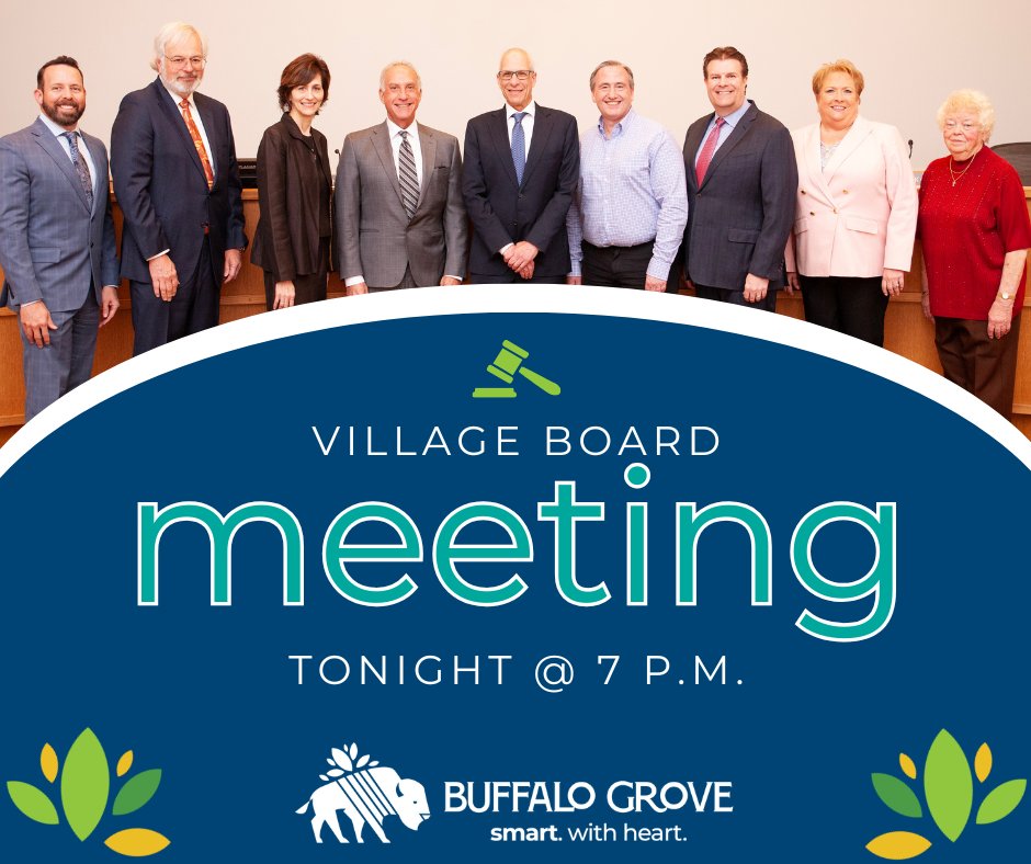 The Village Board meets tonight at 7 p.m. in the Council Chambers of Village Hall.

📄 Check out the agenda: bit.ly/4sKLQo9
🎥 Watch the meeting live on BGTV: youtube.com/@VBGIllinois