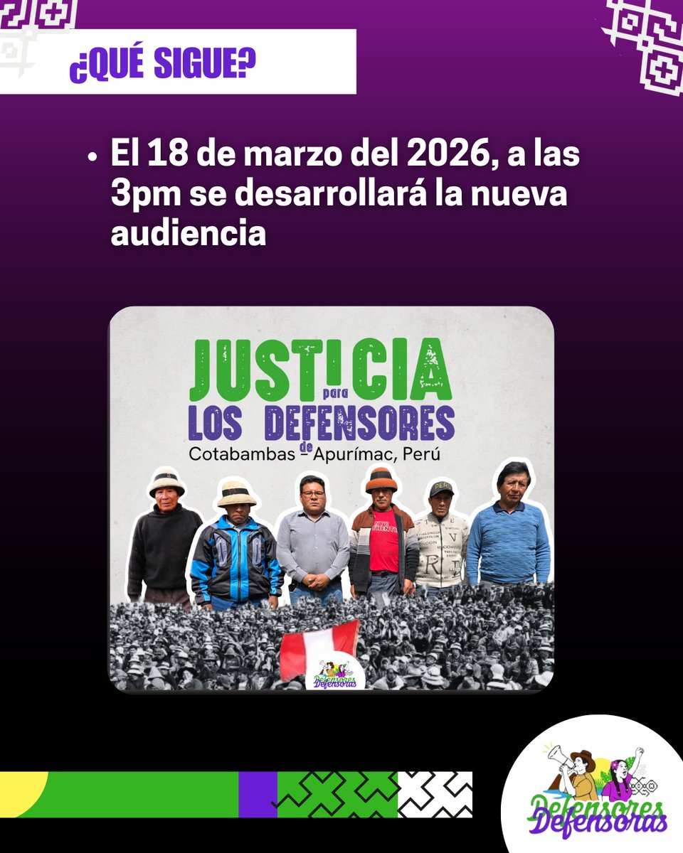 Defensoras y Defensores del Perú tweet media