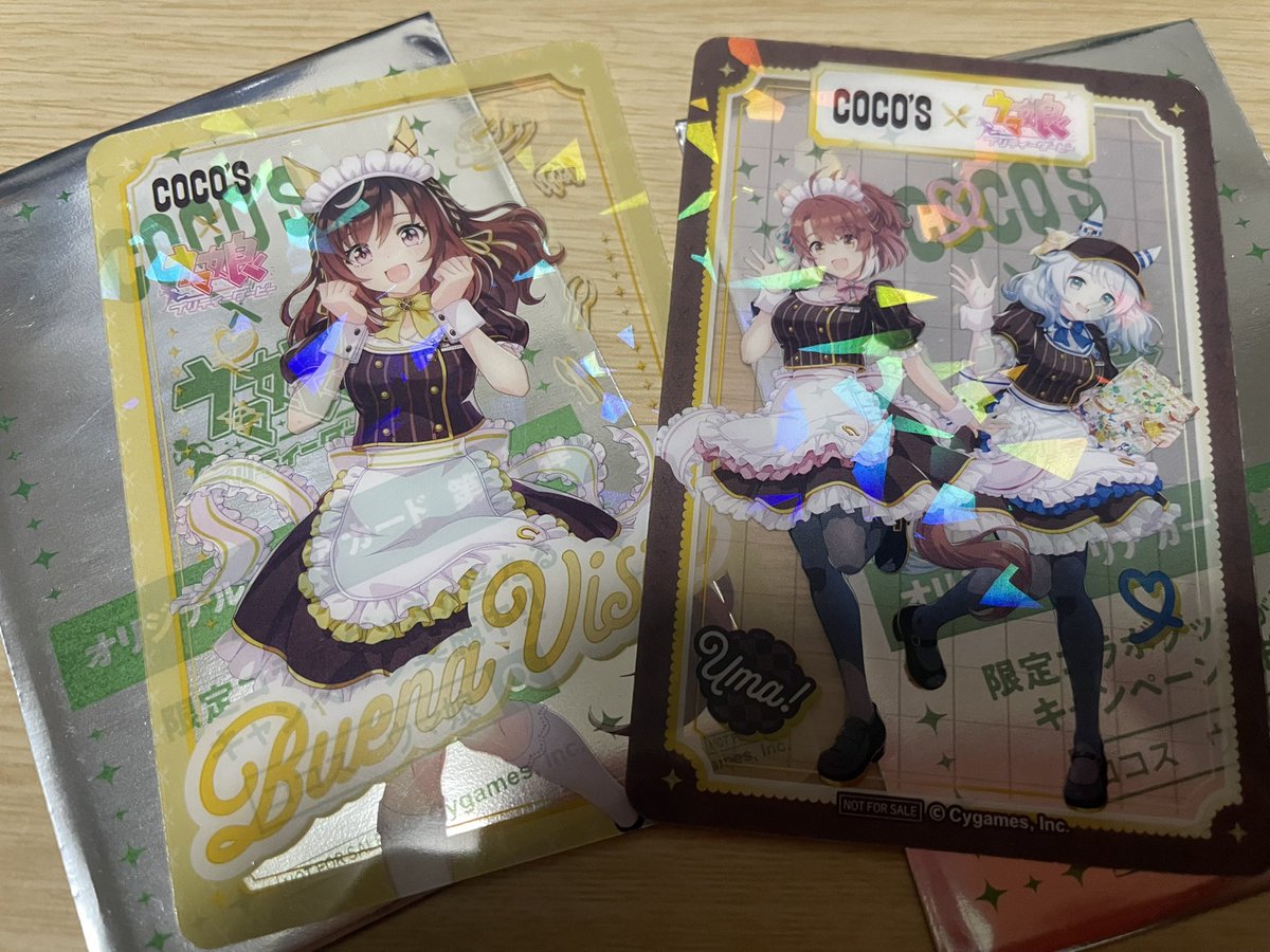 ココスでウマ娘 アクスタは昼に全滅してて草生えましたが クリアカード