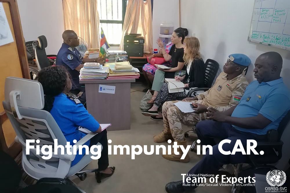 endrapeinwar's tweet photo. The #UNTOExperts help 🇺🇳 Member States deliver justice for survivors of conflict-related sexual violence. In 🇨🇫 Central African Republic, they support #UMIRR with expertise, funding & tools to fight impunity and protect women & children.
🔎 Impact: https://t.co/4UfAmqn4PU https://t.co/L9udypzmzg
