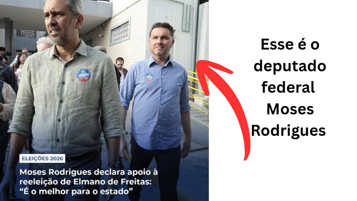 Roberto Cláudio sempre foi cirista, foi prefeito de Fortaleza reeleito pelo PDT, e agora o petismo o trata como bolsonarista porque, em 2024, ele votou em André Fernandes no SEGUNDO TURNO. Já MOSES RODRIGUES...