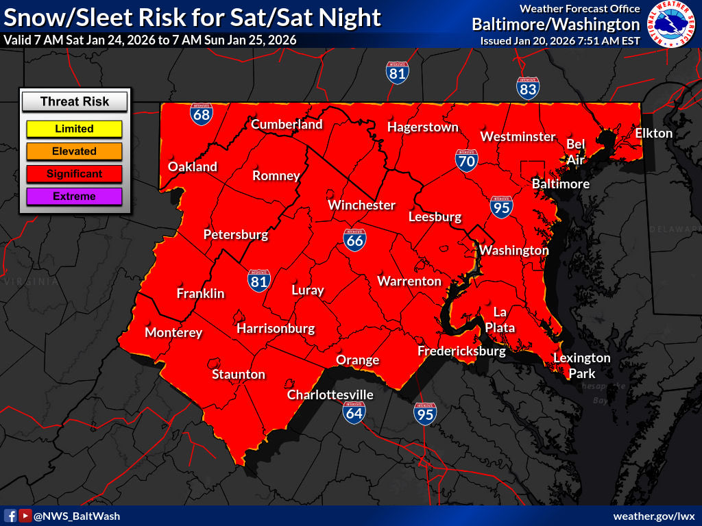 TheMoCoSnow's tweet image. National Weather Service Elevates Weekend Storm to “Significant Threat Risk”

Click below for full article: mocoshow.com/2026/01/20/nat…