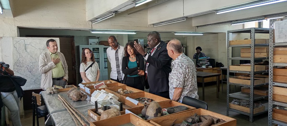 museumsofkenya's tweet image. ⸻

Honoured to host Stony Brook University President Maurie McInnis at the National Museums of Kenya to explore our Earth Sciences work, Turkana Basin research collaboration, and fossil digitisation efforts.
A great example of the power of global research partnerships.